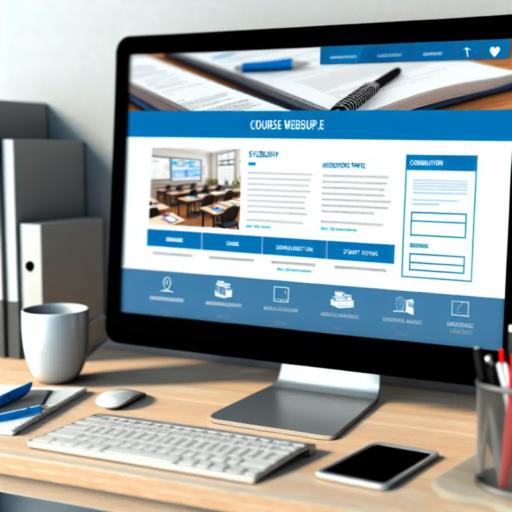 Részletes online kurzusoldal felépítése