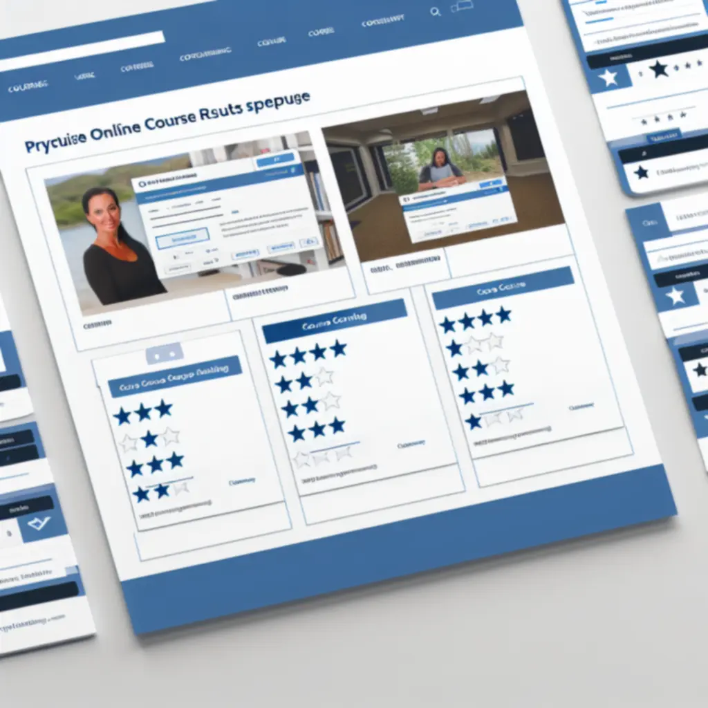 Online kurzuslista részlete egy irodai Excel tanfolyamról